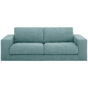 2,5-Sitzer 3C CANDY Asbury Sofas Gr. B/H/T: 230 cm x 85 cm x 107 cm, Struktur, blau (hellblau) Lounge-Sofa Lounge-Gartenmöbel mit abnehmbarer Husse