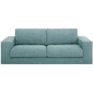 2,5-Sitzer 3C CANDY Asbury Sofas Gr. B/H/T: 230 cm x 85 cm x 107 cm, Struktur, blau (hellblau) Lounge-Sofa Lounge-Gartenmöbel
