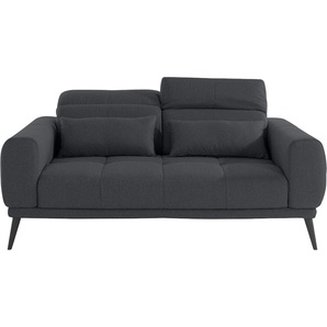 2,5-Sitzer ANDAS Monument Sofas Gr. Flachgewebe, schwarz (black) 2-Sitzer Sofas