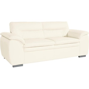 2,5-Sitzer COTTA Leandra Sofas Gr. B/H/T: 205 cm x 88 cm x 90 cm, Kunstleder SOFTLUX, beige (creme) 2-Sitzer Sofas