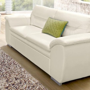 2,5-Sitzer COTTA Sofas Gr. B/H/T: 205 cm x 88 cm x 90 cm, NaturLEDER, weiß (keramik) 2-Sitzer Sofas