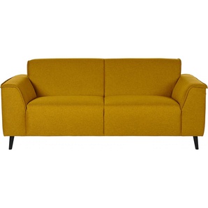 2,5-Sitzer DOMO COLLECTION Amora Sofas Gr. B/H/T: 193 cm x 81 cm x 90 cm, Struktur fein, Mit Federkern, gelb 2-Sitzer Sofas mit Federkern