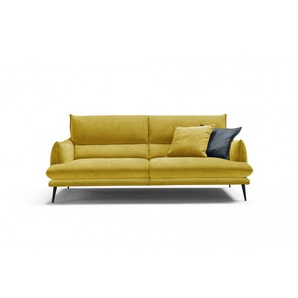 2,5-Sitzer EGOITALIANO FUNNY Sofas Gr. B/H/T: 210 cm x 90 cm x 95 cm, Microfaser, gelb 2-Sitzer Sofas