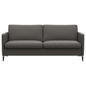 2,5-Sitzer FLEXLUX Fiore Sofas Gr. B/H/T: 181 cm x 85 cm x 92 cm, Echtleder, grau (warm mineral) 2-Sitzer Sofas