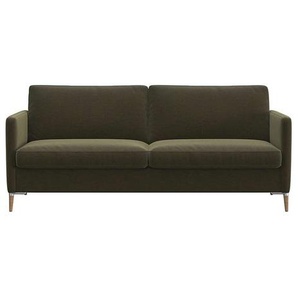 2,5-Sitzer FLEXLUX Fiore Sofas Gr. B/H/T: 181 cm x 85 cm x 92 cm, Velvet, grün (moss green) 2-Sitzer Sofas