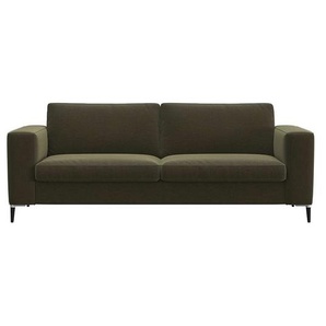 2,5-Sitzer FLEXLUX Fiore Sofas Gr. B/H/T: 196 cm x 85 cm x 92 cm, Velvet, grün (moss green) 2-Sitzer Sofas
