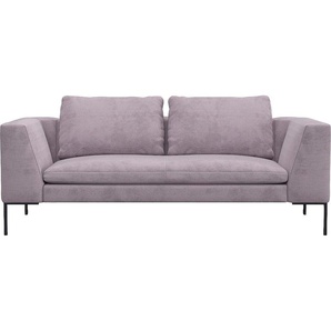 2,5-Sitzer FLEXLUX Loano Sofas Gr. B/H/T: 206 cm x 86 cm x 106 cm, Struktur, lila (soft lavender) 2-Sitzer Sofas