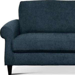 2,5-Sitzer FURNINOVA Coffee Day Sofas Gr. B/H/T: 238 cm x 83 cm x 94 cm, Velours, ohne Bettfunktion, blau (petrol) 2-Sitzer Sofas im skandinavischen Design