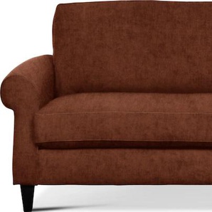 2,5-Sitzer FURNINOVA Coffee Day Sofas Gr. B/H/T: 238 cm x 83 cm x 94 cm, Velours, ohne Bettfunktion, braun (bronze) 2-Sitzer Sofas