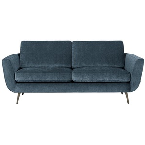 2,5-Sitzer FURNINOVA Smile Sofas Gr. B/H/T: 197 cm x 85 cm x 93 cm, Velours, ohne Bettfunktion, blau (petrol) 2-Sitzer Sofas im skandinavischen Design