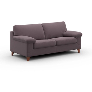 2,5-Sitzer MACHALKE diego Sofas Gr. B/H/T: 195 cm x 84 cm x 98 cm, Jacquardstoff BRUCE, lila (violett bruce) 2-Sitzer Sofas mit weichen Armlehnen, Füße wengefarben, Breite 195 cm