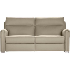 2,5-Sitzer NICOLETTI HOME Atlanta Sofas Gr. B/H/T: 189 cm x 99 cm x 94 cm, Lu x us-Microfaser Wildlederoptik, ohne Rela x funktion, beige (cream) 2-Sitzer Sofas
