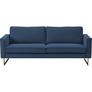 2,5-Sitzer PLACES OF STYLE Bodilis Sofas Gr. B/H/T: 174 cm x 84 cm x 87 cm, Cord, blau (rauchblau) 2-Sitzer Sofas auch mit Cord Bezug erhältlich