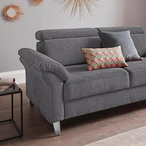 2,5-Sitzer SIT&MORE Arngast Sofas Gr. B/H/T: 186 cm x 84 cm x 93 cm, Lu x us-Microfaser, grau 2-Sitzer Sofas