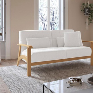 2,5-Sitzer SIT&MORE Billund Sofas Gr. B/H/T: 169 cm x 88 cm x 106 cm, Microfaser, ohne Schlaffunktion, weiß 2-Sitzer Sofas