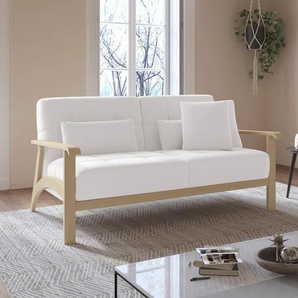 2,5-Sitzer SIT&MORE Billund Sofas Gr. B/H/T: 169 cm x 88 cm x 106 cm, Microfaser, ohne Schlaffunktion, weiß 2-Sitzer Sofas