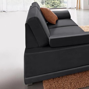 2,5-Sitzer SIT&MORE Coria Sofas Gr. B/H/T: 191 cm x 80 cm x 99 cm, Kunstleder SOFTLUX, schwarz 2-Sitzer Sofas