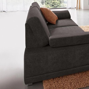 2,5-Sitzer SIT&MORE Coria Sofas Gr. B/H/T: 191 cm x 80 cm x 99 cm, Luxus-Microfaser ALTARA NUBUCK, schwarz 2-Sitzer Sofas