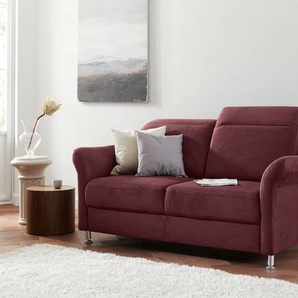 2,5-Sitzer SIT&MORE Darwin Sofas Gr. B/T: 179 cm x 96 cm, Luxus-Microfaser Florence, mit Kopfteilverstellung, rot (bordeaux) 2-Sitzer Sofas inklusive Federkern, wahlweise mit Kopfteilverstellung