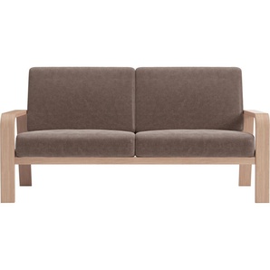 2,5-Sitzer SIT&MORE Kolding Sofas Gr. B/H/T: 170 cm x 91 cm x 93 cm, Microfaser VINTAGE, grau (taupe) 2-Sitzer Sofas