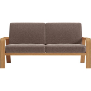 2,5-Sitzer SIT&MORE Kolding Sofas Gr. B/H/T: 170 cm x 91 cm x 93 cm, Microfaser VINTAGE, grau (taupe) 2-Sitzer Sofas