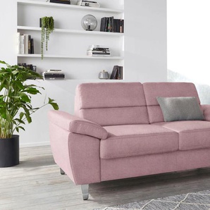 2,5-Sitzer SIT&MORE Sorano Sofas Gr. B/H/T: 188 cm x 88 cm x 91 cm, Struktur fein, rosa (altrosa) 2-Sitzer Sofas