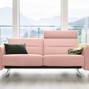 2,5-Sitzer STRESSLESS Stella Sofas Gr. B/H/T: 215 cm x 78 cm x 93 cm, ROHLEDER Stoff Q2 FARON, Armlehnen S2-mit Relaxfunktion, pink (light q2 faron) 2-Sitzer Sofas
