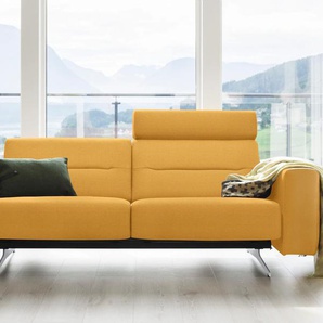 2,5-Sitzer STRESSLESS Stella Sofas Gr. B/H/T: 227 cm x 78 cm x 93 cm, ROHLEDER Stoff Q2 FARON, Armlehnen S1-mit Relaxfunktion, gelb (yellow q2 faron) 2-Sitzer Sofas