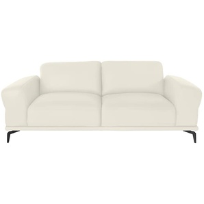 2,5-Sitzer W.SCHILLIG montanaa Sofas Gr. B/H/T: 212 cm x 78 cm x 94 cm, Longlife Xtra-Leder Z59, weiß (weiß z59) 2-Sitzer Sofas