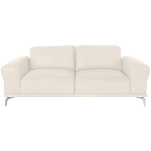 2,5-Sitzer W.SCHILLIG montanaa Sofas Gr. B/H/T: 212 cm x 78 cm x 94 cm, Longlife Xtra-Leder Z59, weiß (weiß z59) 2-Sitzer Sofas