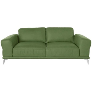 2,5-Sitzer W.SCHILLIG montanaa Sofas Gr. B/H/T: 212 cm x 78 cm x 94 cm, Longlife Xtra-Leder Z69, grün (green z69) 2-Sitzer Sofas