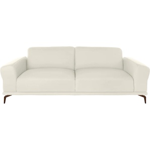 2,5-Sitzer W.SCHILLIG montanaa Sofas Gr. B/H/T: 232 cm x 78 cm x 94 cm, Longlife Xtra-Leder Z59, weiß (weiß z59) 2-Sitzer Sofas