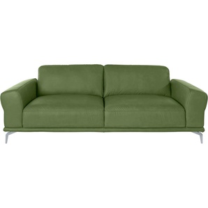 2,5-Sitzer W.SCHILLIG montanaa Sofas Gr. B/H/T: 232 cm x 78 cm x 94 cm, Longlife Xtra-Leder Z69, grün (green z69) 2-Sitzer Sofas