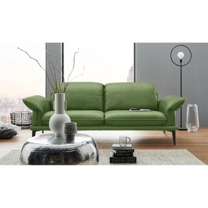 2,5-Sitzer W.SCHILLIG sherry Sofas Gr. B/H/T: 234 cm x 81 cm x 114 cm, Longlife Xtra-Leder Z69, mit Kopfteilverstellung-mit Armlehnenverstellung, grün (green z69) 2-Sitzer Sofas
