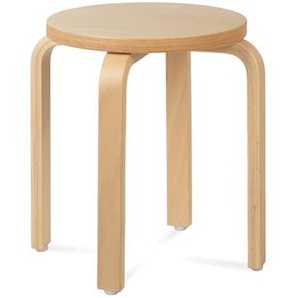 2 Kinderhocker DIM, in natural, aus Holz, von KidsDepot