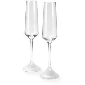 2 LED-Champagnergläser
