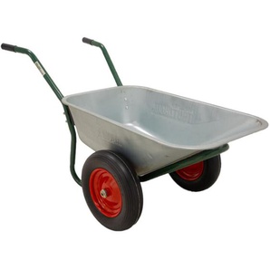 2 Rad Schubkarre 100l 160 kg Gartenkarre mit Vollgummi Rädern