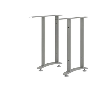 2 Schreibtisch-Eckbeine Saale | grau | 5,6 cm | 72 cm | cm 60,0 |