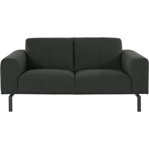 2-Sitzer ANDAS Lungre Sofas Gr. B/H/T: 180 cm x 82 cm x 97 cm, Struktur, schwarz (jet black) 2-Sitzer Sofas in 3 tollen Bezugsqualitäten