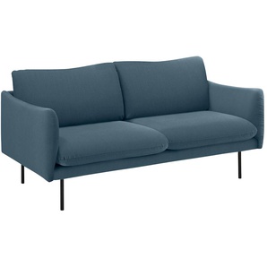 2-Sitzer ANDAS Mavis Sofas Gr. B/H/T: 170 cm x 80 cm x 91 cm, Struktur weich, blau (petrol) 2-Sitzer Sofas