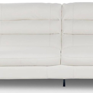 2-Sitzer CALIA ITALIA Cabrini Sofas Gr. B/H/T: 180 cm x 93 cm x 98 cm, Leder BULL, ohne elektrische Rela x, weiß (bianco naturale) 2-Sitzer Sofas 180 Breite