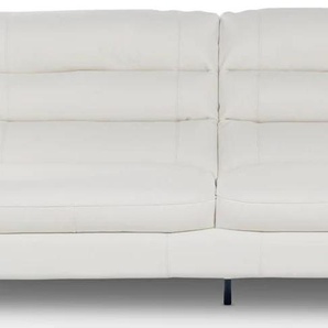 2-Sitzer CALIA ITALIA Cabrini Sofas Gr. B/H/T: 180 cm x 93 cm x 98 cm, Leder BULL, ohne elektrische Rela x, weiß (bianco naturale) 2-Sitzer Sofas