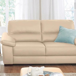 2-Sitzer CALIA ITALIA Gaia Sofas Gr. B/H/T: 177 cm x 92 cm x 97 cm, Leder BULL, beige 2-Sitzer Sofas in zwei Lederqualitäten
