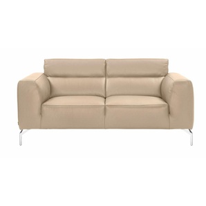 2-Sitzer CALIA ITALIA Soho Sofas Gr. B/H/T: 176 cm x 82 cm x 95 cm, Leder BULL, beige 2-Sitzer Sofas in zwei Lederqualitäten