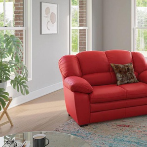 2-Sitzer COTTA Casino Sofas Gr. B/H/T: 159 cm x 88 cm x 92 cm, Kunstleder SOFTLUX, rot (red) 2-Sitzer Sofas Polstergarnitur, auch als Set erhältlich