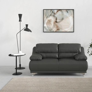 2-Sitzer COTTA Maranello Sofas Gr. H/T: 86 cm x 93 cm, Kunstleder SOFTLUX, grau (fango) 2-Sitzer Sofas