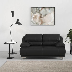 2-Sitzer COTTA Maranello Sofas Gr. H/T: 86 cm x 93 cm, Kunstleder SOFTLUX, schwarz 2-Sitzer Sofas