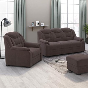 2-Sitzer COTTA Marcus Sofas Gr. B/H/T: 138 cm x 99 cm x 99 cm, Chenille, grau (charcoal) 2-Sitzer Sofas Bequemer in klassischem Design mit hoher Rückenlehne