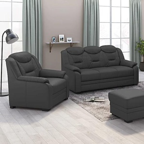 2-Sitzer COTTA Marcus Sofas Gr. B/H/T: 138 cm x 99 cm x 99 cm, Kunstleder SOFTLUX, grau (fango) 2-Sitzer Sofas Bequemer in klassischem Design mit hoher Rückenlehne