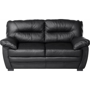 2-Sitzer COTTA Royale Sofas Gr. B/H/T: 160 cm x 86 cm x 90 cm, Luxus-Kunstleder, schwarz 2-Sitzer Sofas